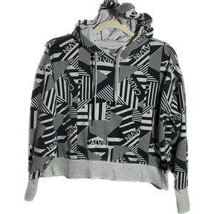 Calvin Klein Performance Women's Size Small Logo All Over Print Pullover Hoodie